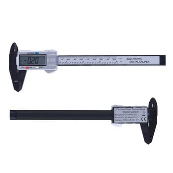 150mm 100mm Ψηφιακή δαγκάνα Vernier Accurate Caliper Carbon Electronic calipers Όργανο μέτρησης, Χρήση κουμπιού μπαταρίας