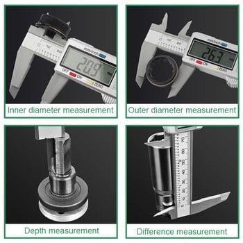 Ψηφιακό παχύμετρο 6 ιντσών LCD Electronic Vernier παχόμετρο 0-150mm Gauge Pachometer Ψηφιακό μικρομετρικό όργανο μέτρησης εργαλεία