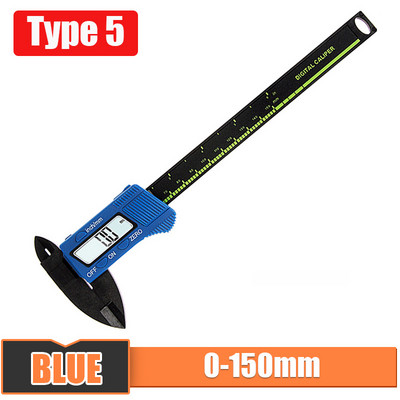 Digitálne posuvné meradlo 6-palcový LCD elektronický posuvný merač 0-150 mm, pachometer, digitálny mikrometer, meracie nástroje