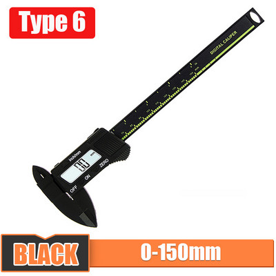 Digitálne posuvné meradlo 6-palcový LCD elektronický posuvný merač 0-150 mm, pachometer, digitálny mikrometer, meracie nástroje