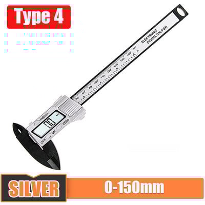 Digitálne posuvné meradlo 6-palcový LCD elektronický posuvný merač 0-150 mm, pachometer, digitálny mikrometer, meracie nástroje