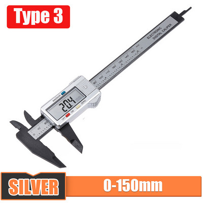 Digitálne posuvné meradlo 6-palcový LCD elektronický posuvný merač 0-150 mm, pachometer, digitálny mikrometer, meracie nástroje