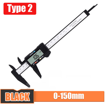 Digitálne posuvné meradlo 6-palcový LCD elektronický posuvný merač 0-150 mm, pachometer, digitálny mikrometer, meracie nástroje