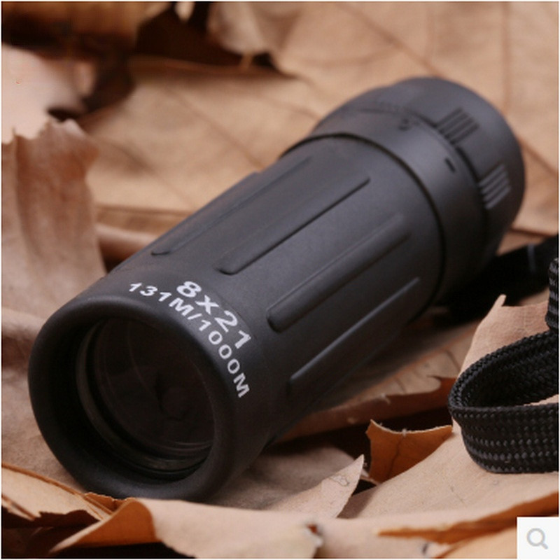 Mini nagy felbontású monokuláris teleszkóp zoom 8X kültéri utazáshoz, vízálló hordozható vadászat kemping puska monokuláris távcső