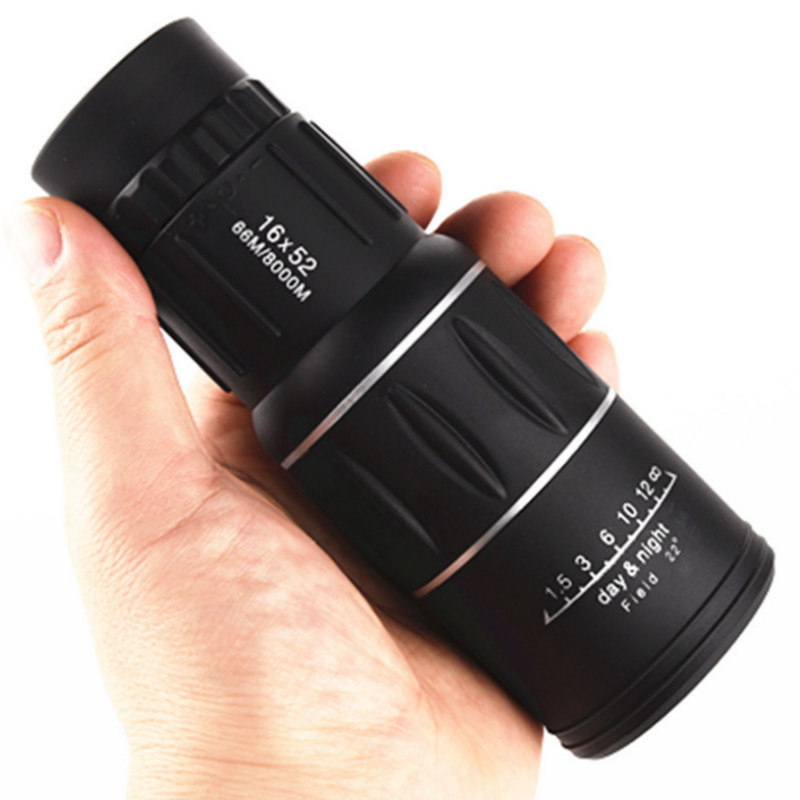 Pārnēsājams teleskops 16x52 militārais HD profesionālais monokulārais tālummaiņas binoklis nakts medībām Big Vision teleskops āra