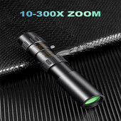 Jaudīgs monokulārais tālsatiksmes kempinga teleskops mobilo telefonu medību binokļiem diapazona brillēm 10-30040 pārnēsājams HD monoklis