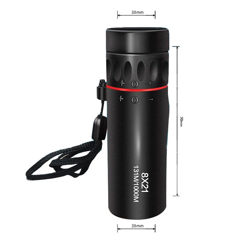 Mini telescop monocular 8X21 30X25 High Times Telescop monocular portabil lunetă oculară cu clemă de suport pentru telefon pentru vânătoare