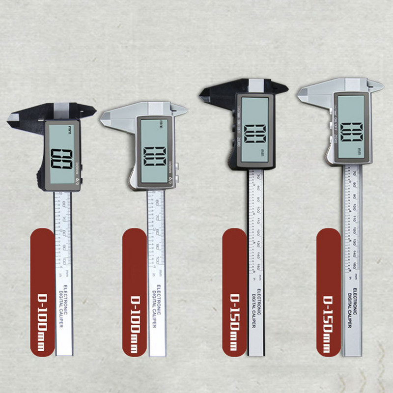 100/150mm Ecran de șubler electronic digital Vernier Instrumente de măsurare din plastic Instrument de măsurare de înaltă precizie de calitate industrială
