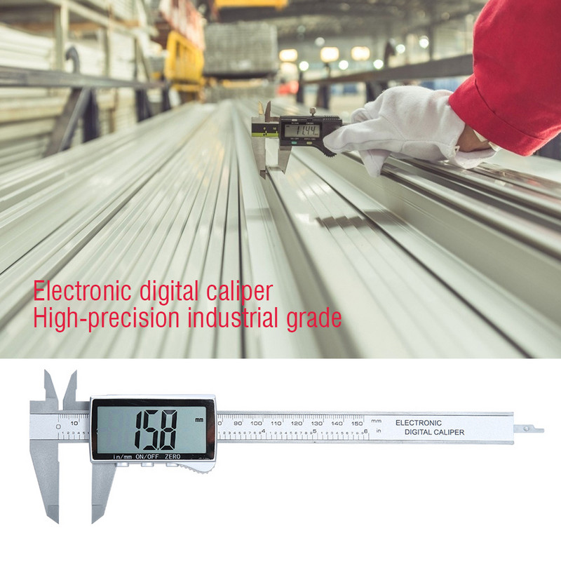 100/150mm Ecran de șubler electronic digital Vernier Instrumente de măsurare din plastic Instrument de măsurare de înaltă precizie de calitate industrială