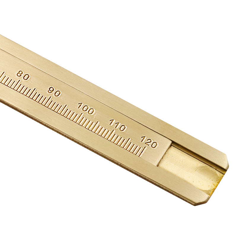 0-120 mm-es mini sárgaréz féknyereg tiszta réz nóniér dupla egylépcsős mérővonal Retro hordozható