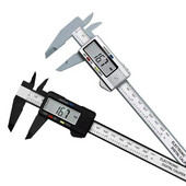 Ηλεκτρονικό ψηφιακό διαβήτη 6 ιντσών 150 mm 100 mm 6 ιντσών, ανθρακονήματα, μετρητή διαμέτρημα δαγκάνα Vernier, ψηφιακό εργαλείο μέτρησης χάρακα