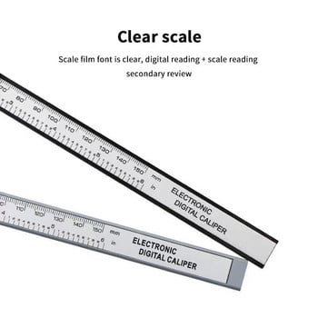 Ηλεκτρονικό ψηφιακό διαβήτη 6 ιντσών 150 mm 100 mm 6 ιντσών, ανθρακονήματα, μετρητή διαμέτρημα δαγκάνα Vernier, ψηφιακό εργαλείο μέτρησης χάρακα