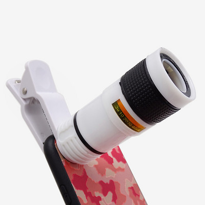 Objektív pre mobilný telefón s teleskopickým monokulárnym objektívom pre mobilný iPhone s nastaviteľným zoomom Univerzálny objektív pre fotoaparát smartfónu