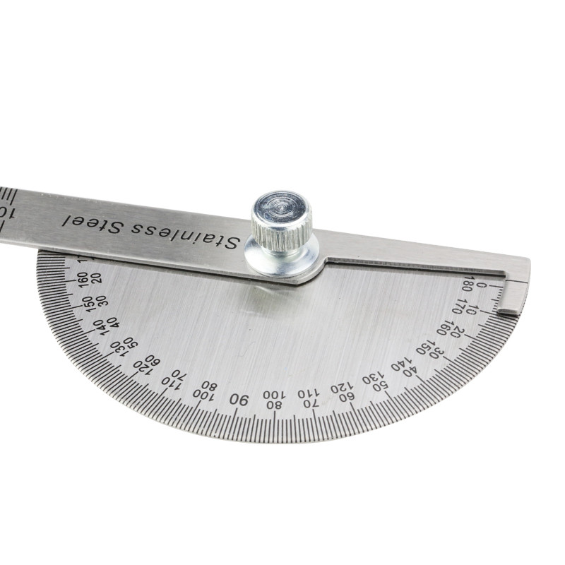 Goniometru Protractor din oțel inoxidabil Riglă de metal Riglă de măsurare cu mai multe unghiuri Instrument de tâmplărie Contor de unghi Găsitor de unghi Goniometru