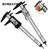 Instrument de măsurare a șubler digital electronic de 150 mm Cadran din fibră de carbon Caliper Vernier Instrument de măsurare Micrometru Riglă digitală