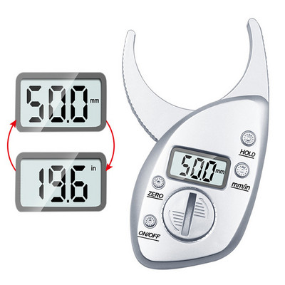 Цифров калипер за телесни мазнини Монитори Skinfold Caliper LCD дисплей Body Fat Caliper Fold Analyzer Измерване Тестер за кожни мускули