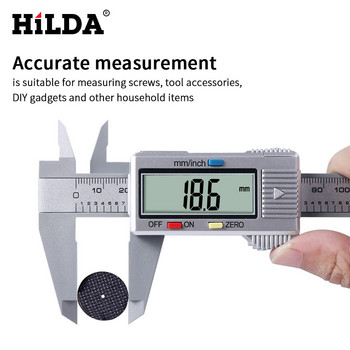 Εργαλείο μέτρησης μικρομέτρου LCD HILDA Vernier digital 150mm Electronic Digital Caliper 6 inch