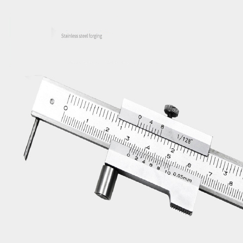 0-200 mm marķēšanas vernjē suports ar karbīda skrubi nerūsējošā tērauda paralēlās marķēšanas vernjē suporta marķēšanas mērinstruments