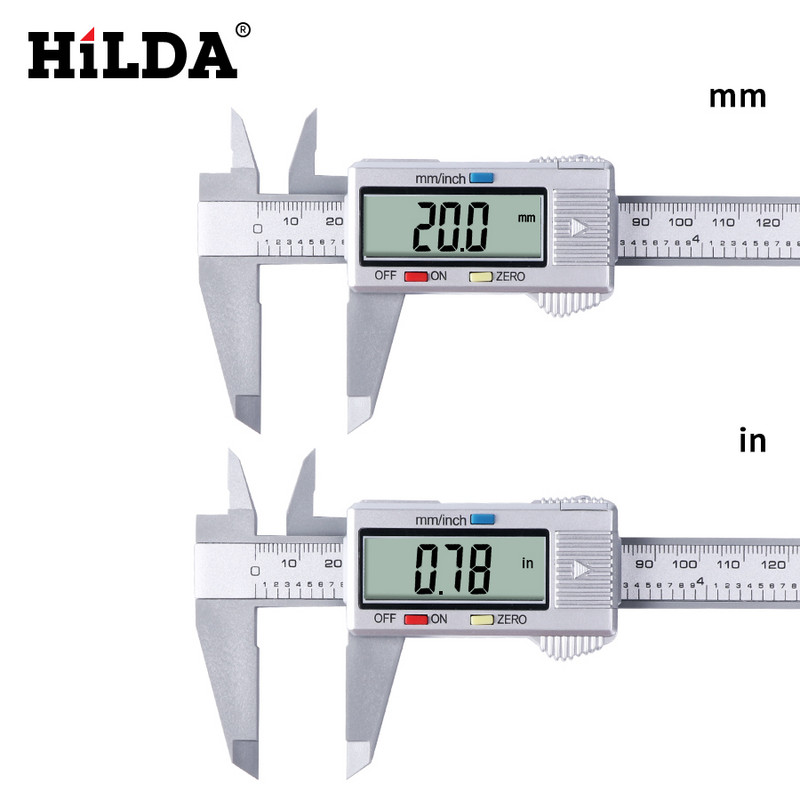 HILDA Caliper Vernier digital 150 mm Caliper digital electronic 6 inch Micrometru LCD Instrument de măsurare