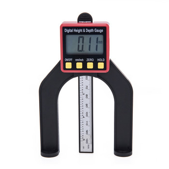 Цифров измервател на дълбочина LCD Височини Шублери Дървообработващи измервателни инструменти Професионални измервателни инструменти за измерване