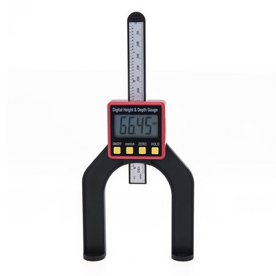 Digitális mélységmérő LCD magasságmérők féknyergek famegmunkáló mérőeszközök Professzionális mérőeszközök