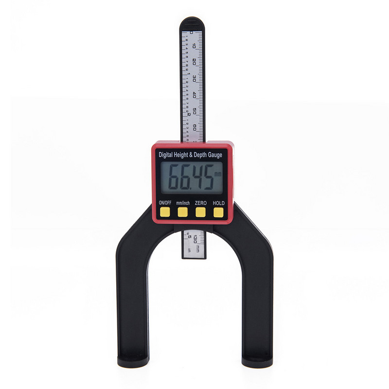 Digitális mélységmérő LCD magasságmérők féknyergek famegmunkáló mérőeszközök Professzionális mérőeszközök