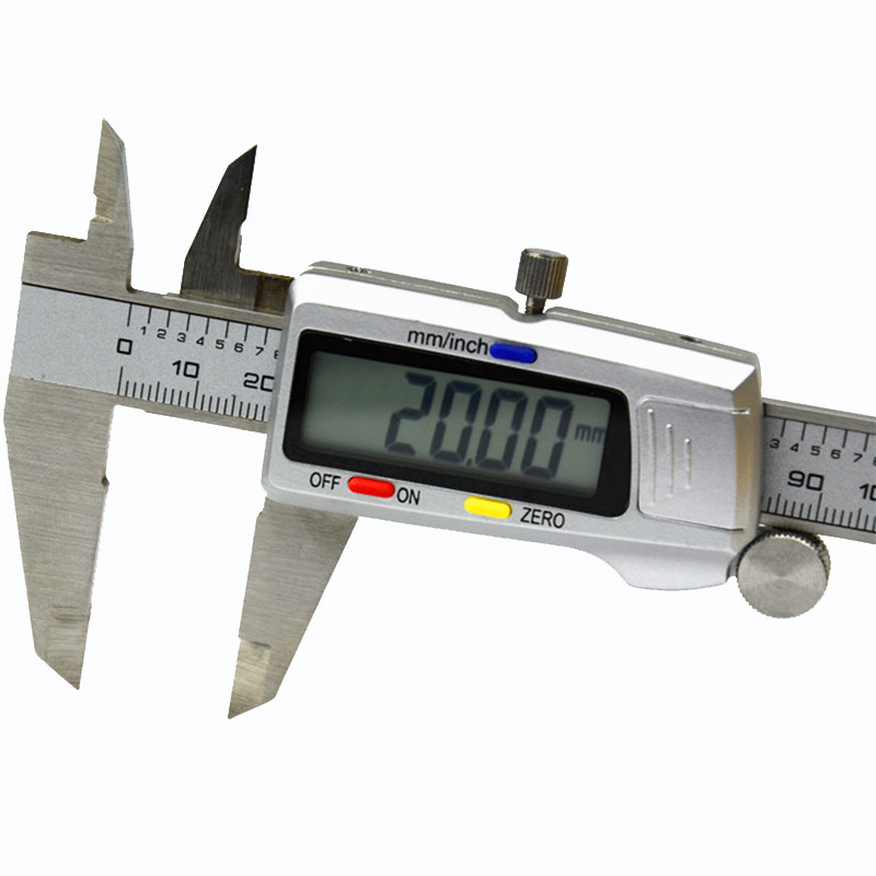 0-150mm/6" carcasă metalică etrier digital VERNIER etrier digital din oțel inoxidabil fibră de carbon MICROmetru digital GAUGE
