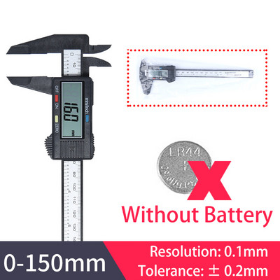 150 mm digitálne posuvné meradlo s vernierom, elektronické digitálne posuvné meradlo s uhlíkovými vláknami, mikrometer, merací nástroj, digitálne pravítko