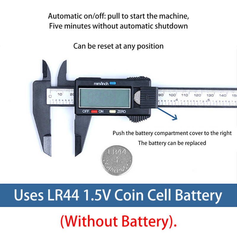 150 mm digitálne posuvné meradlo s vernierom, elektronické digitálne posuvné meradlo s uhlíkovými vláknami, mikrometer, merací nástroj, digitálne pravítko