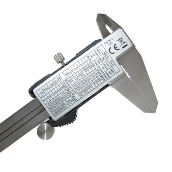 Ψηφιακό ηλεκτρονικό παχύμετρο βερνιέ μικρόμετρο 6 ιντσών ευρεία οθόνη LCD 150 mm Εργαλείο μέτρησης μεταλλικό παχύμετρο από ανοξείδωτο χάλυβα