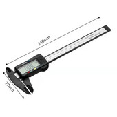 150 mm-es elektronikus digitális tolómérő, szénszálas, nóniuszos tolómérő mikrométeres mérőeszköz digitális vonalzó 0,1 mm