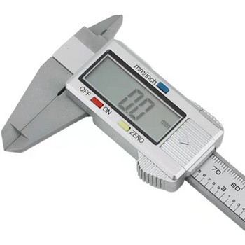 Ηλεκτρονικός ψηφιακός δαγκάνα 150mm Καντράν από ανθρακονήματα Vernier παχύμετρος Μικρόμετρο εργαλείο μέτρησης Ψηφιακός χάρακας 0,1mm