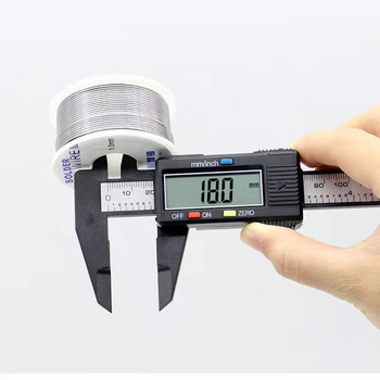 150 мм електронен цифров дебеломер, циферблат от въглеродни влакна, дебеломер, микрометър, измервателен инструмент, цифрова линийка, 0,1 мм