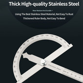 Kampo konvejerio matavimo liniuotė, kampo matuoklis, nerūdijančio plieno kampo liniuotė, metalinis kampo ieškiklis, medžio apdirbimo įrankiai