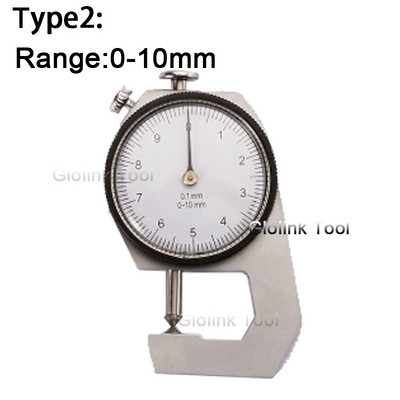 Storio ciferblato matuoklis 0–20 mm Odos storio metalo testeris, odinis įrankis „Craft“ 0–10 mm matuoklis