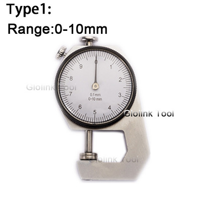 Storio ciferblato matuoklis 0–20 mm Odos storio metalo testeris, odinis įrankis „Craft“ 0–10 mm matuoklis