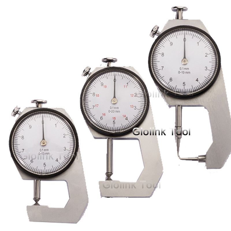 Storio ciferblato matuoklis 0–20 mm Odos storio metalo testeris, odinis įrankis „Craft“ 0–10 mm matuoklis