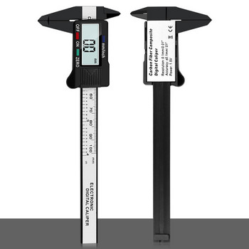 Νέα άφιξη 100mm 6 ιντσών LCD Ψηφιακό ηλεκτρονικό Πλαστικό Vernier Caiper Gauge Auto On & Off 0,1mm Μικρόμετρο Εργαλείο μέτρησης