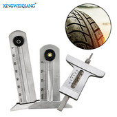 Rehvimustri Vernier soone sügavuse mõõtur 30mm 50mm 60mm roostevabast terasest mõõteriist Rehvimustri ohutusjoonlaud