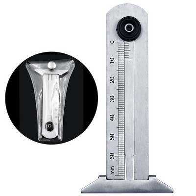 Rehvimustri Vernier soone sügavuse mõõtur 30mm 50mm 60mm roostevabast terasest mõõteriist Rehvimustri ohutusjoonlaud