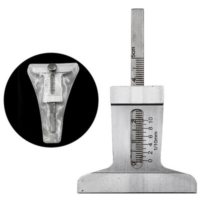 Rehvimustri Vernier soone sügavuse mõõtur 30mm 50mm 60mm roostevabast terasest mõõteriist Rehvimustri ohutusjoonlaud