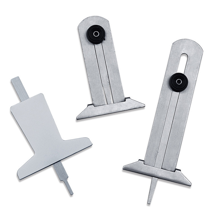 Rehvimustri Vernier soone sügavuse mõõtur 30mm 50mm 60mm roostevabast terasest mõõteriist Rehvimustri ohutusjoonlaud