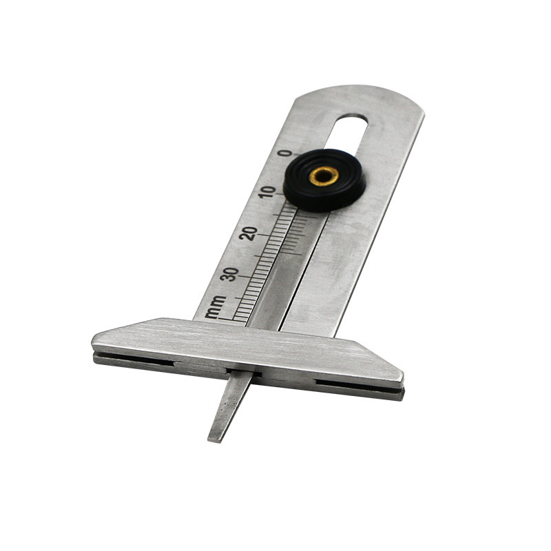 Rehvimustri Vernier soone sügavuse mõõtur 30mm 50mm 60mm roostevabast terasest mõõteriist Rehvimustri ohutusjoonlaud