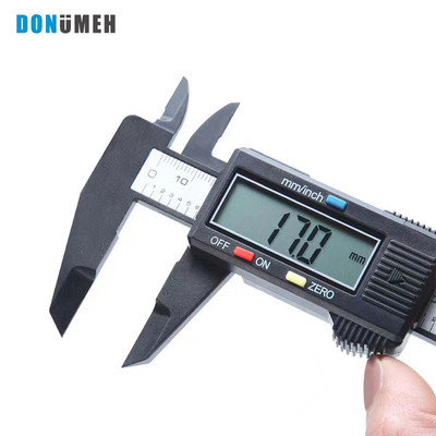 DONUMEH 150mm Șubler Vernier Șubler Digital Electronic Fibră de Carbon Dial Gauge Micrometru Instrument de măsurare Riglă digitală