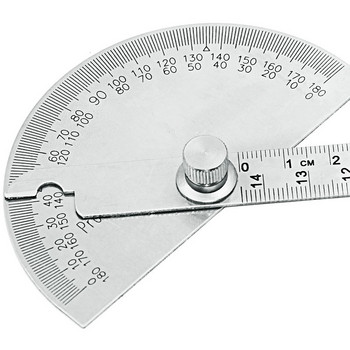 0-180 градуса регулируем транспортир Линийка за измерване на ъгли от неръждаема стомана Шублер с кръгла глава Дървообработващи инструменти Измервателна линийка