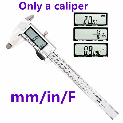 150 mm nerūsējošā tērauda digitālais suports 6 collu metāla suports elektronisks platekrāna nonija suporta mērīšanas rīks ar frakciju