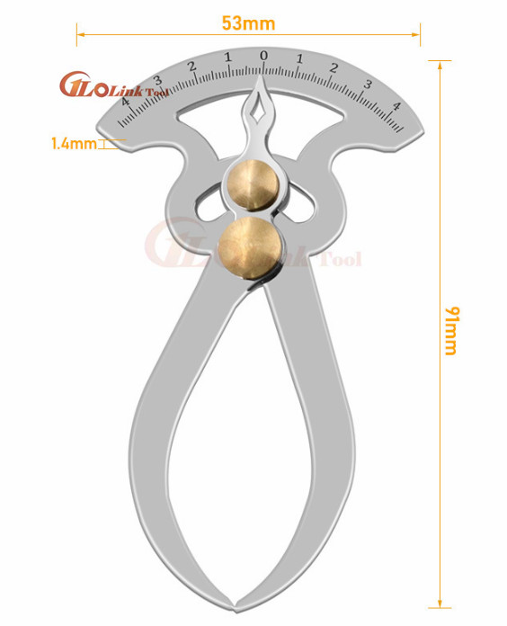 Ecartament de măsurare a grosimii perete de măsurare a grosimii din oțel inoxidabil de înaltă precizie calibre de grosime ecartament din lemn