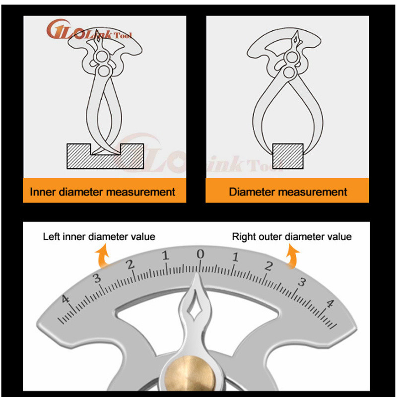 Ecartament de măsurare a grosimii perete de măsurare a grosimii din oțel inoxidabil de înaltă precizie calibre de grosime ecartament din lemn