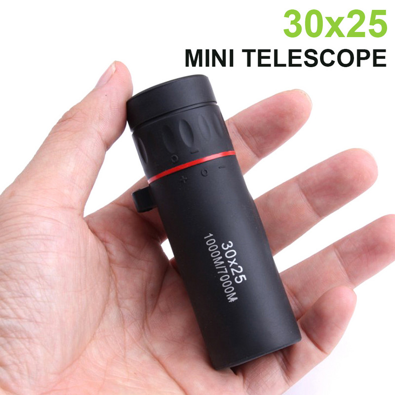 Binoclu cu telescop monocular Hd 30x25, focalizare cu zoom, film verde, binoculo optic pentru vânătoare, lunetă turistică de înaltă calitate