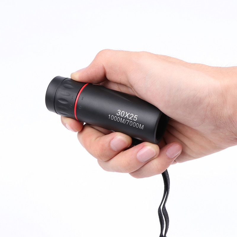 Binoclu cu telescop monocular Hd 30x25, focalizare cu zoom, film verde, binoculo optic pentru vânătoare, lunetă turistică de înaltă calitate